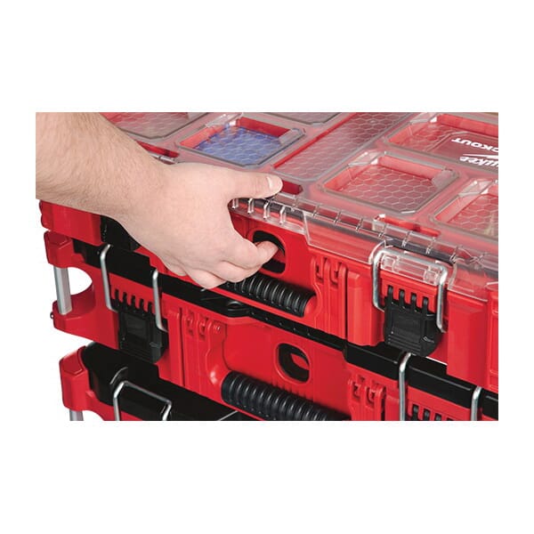 Milwaukee® PACKOUT™ 48-22-8430 Impact-Resistant Tool Organizer, 4.61 in H x 15 in W, Polymer, Red